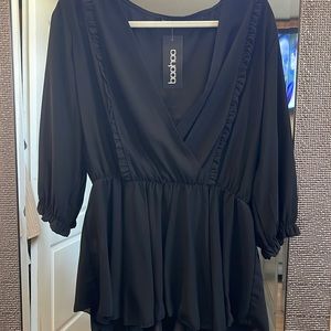 Boohoo peplum blouse size 14